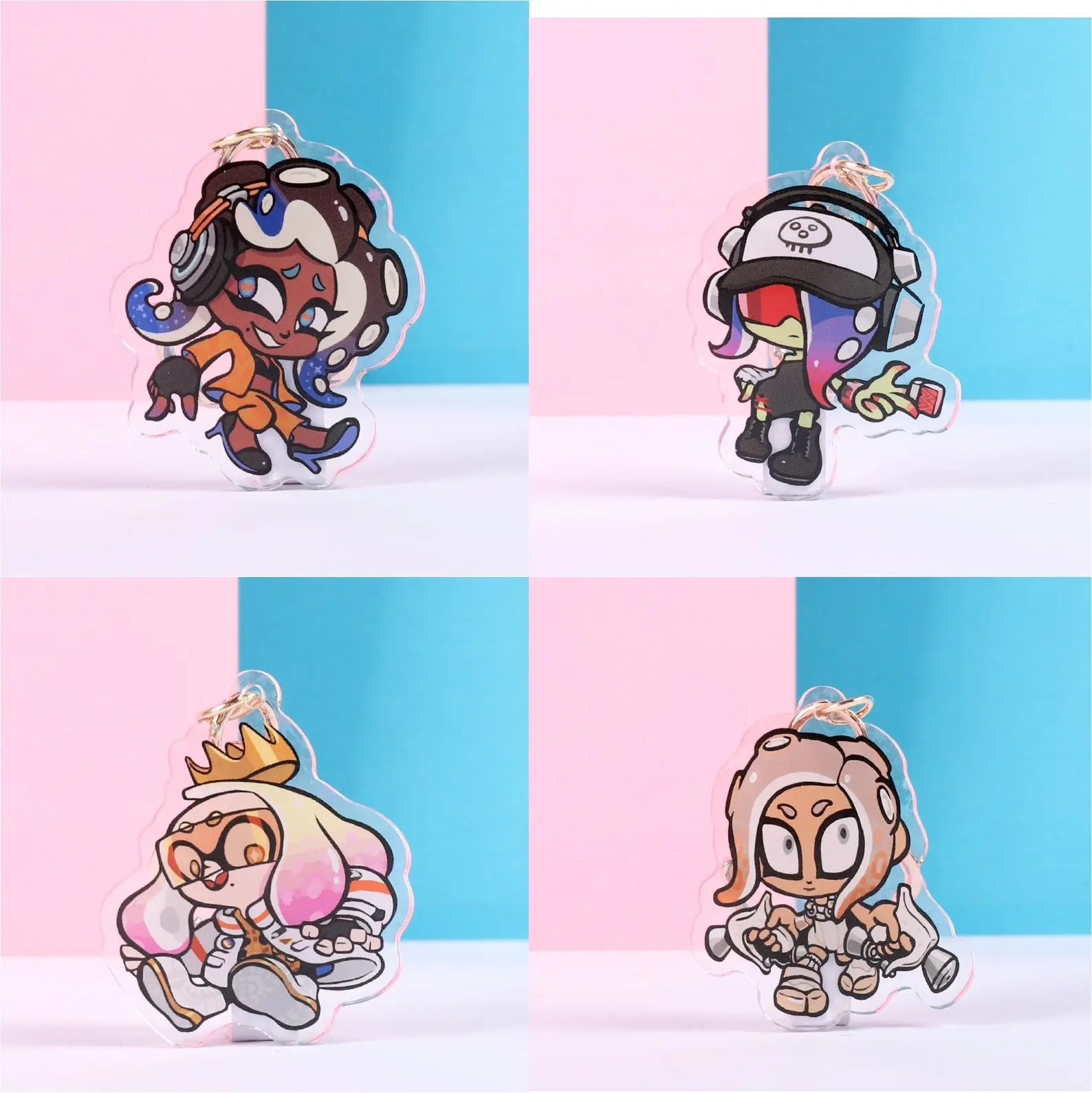 Pearl, Marina, Agent 8, & Acht - Acrylic Keychains, Perfect Gift for Fans & Collectors, Halloween gifts