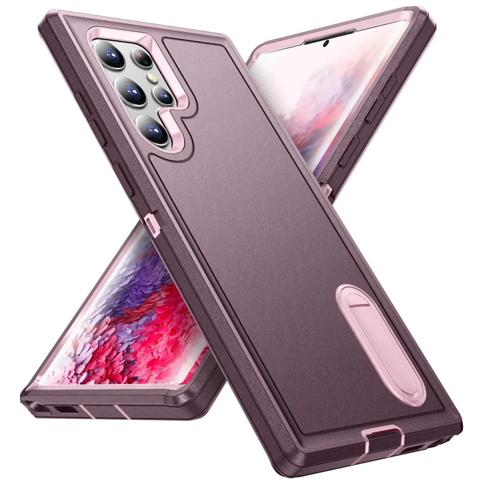 LUCY Shockproof Case For Samsung Galaxy S26 Ultra S25 Edge S25 S24 A16 A56 Heavy Duty Anti-Scratch Rugged Grade Kickstand Phone Cover