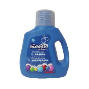 Bubble Solution Refills 17.5 OZ Concentrate for Bubble Machine Gun Wands Giant Bubbles Solution Utensils Safe & Vibrant Colors Party Must Have