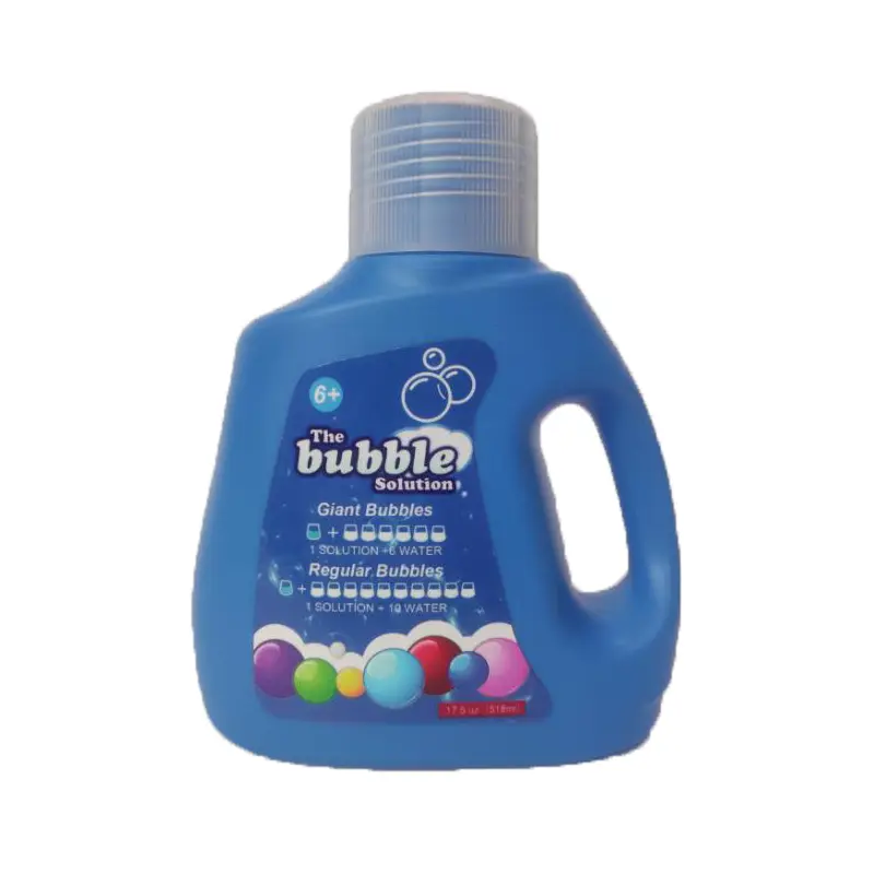 Bubble Solution Refills 17.5 OZ Concentrate for Bubble Machine Gun Wands Giant Bubbles Solution Utensils Safe & Vibrant Colors Party Must Have