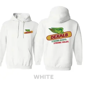 Dekalb Corn Harvest Hoodie, Classic Vintage Farm Graphic Sweatshirt, Warm Cotton Pullover for Winter & Autumn, Ideal Gift for Farmers & Enthusiasts