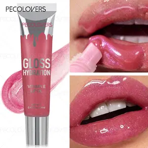 Pearlescent Lip Glaze Temperature Color Changing Lip Oil Moisturizing Shiny Lipgloss Long-lasting Makeup Lip Tint