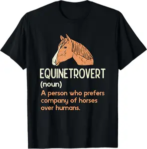 100% Cotton Fun Horse Lover Humor | Funny Horse Definition T-Shirt