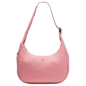 Lululemon City Essentials 4L Solid Nylon Tote Bag for Women – Minimalist Logo Design in Pink