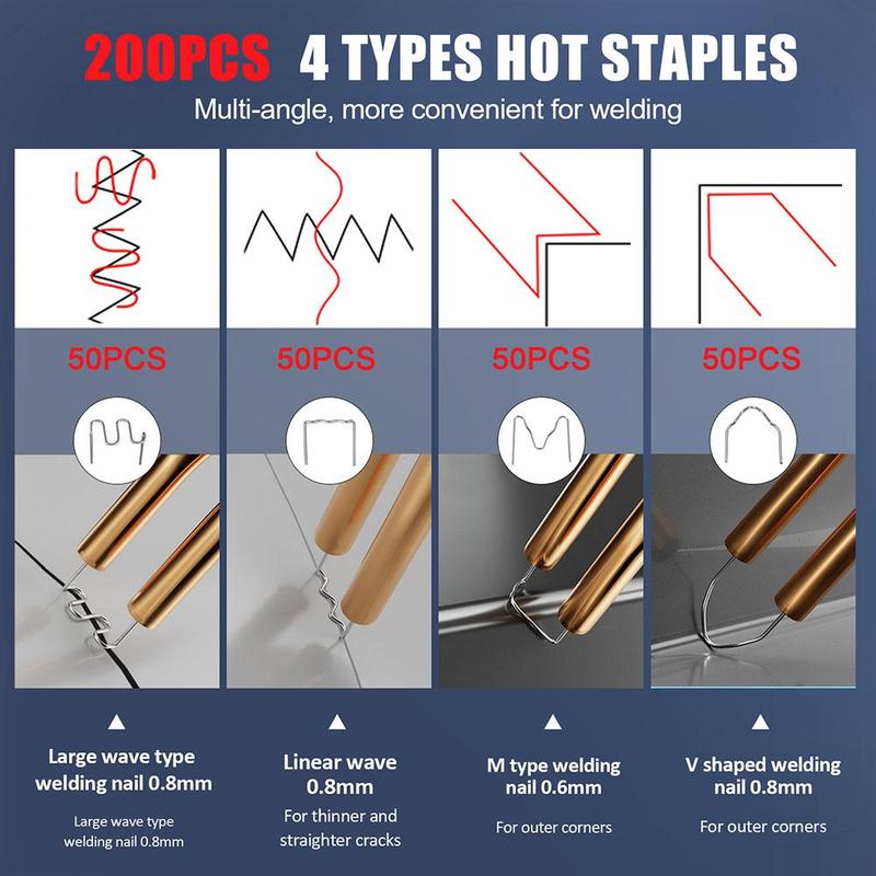 Handheld Wireless Plastic Welder, 1 Set USB Rechargeable Car Bumper Repair Welding Machine, Car Body Repair Tool, Professional Car Repair Tool, Heavy Duty, Electric, Handle, Power