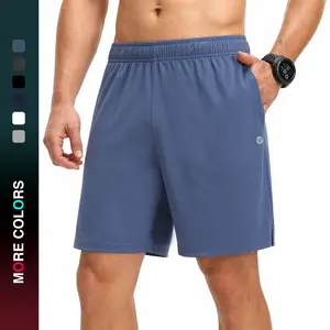 MAELREG Men's Athletic Shorts with Zipper Pockets  7" Moisture Wicking Gym Workout Shorts for Men Lightweight  Drawstring