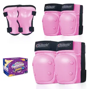 Nattork Kid's Protective Pack - Pink Safety Gear for Roller Skates, Inline Skates, and Skateboards.