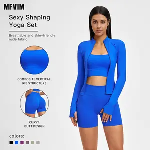 MFNIM Women’s Seamless Yoga Set – Cross-Back Design, Tight Fitness Wear, High-Stretch Running Workout Set
