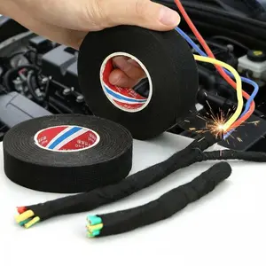 High-Temp Electrical Insulation Tape: High Temperature Resistant, Flame Retardant, Waterproof, Industrial-Grade, High-Adhesion, Tear-Resistant, Halogen-Free for Automotive Wire Harness & Emergency Circuit Repair.