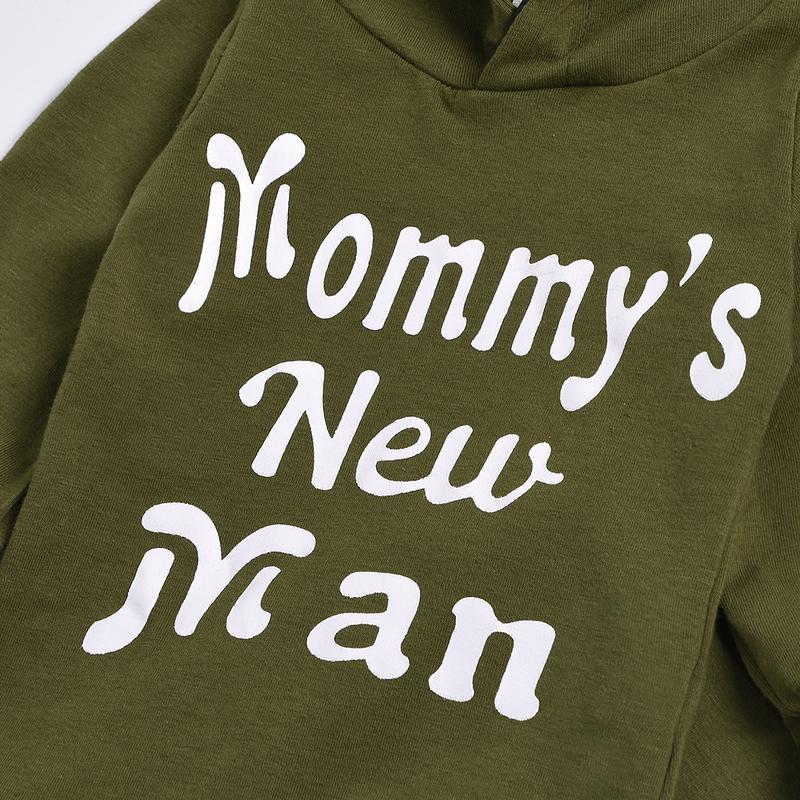 Ma&Baby Newborn Baby Girls Boys Fall Winter Clothes Daddy Mama Saying Hoodie Tops Camouflage Pants Romper Outfit Set