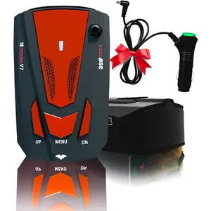 2026 Newly Driving Aids RadarrDetector for Cars - Long Range Detection, Mute Memory, Led Display, City/Highway Mode, False Alert Filtering VG-2 Immunity, Ideal Gifts (Red)