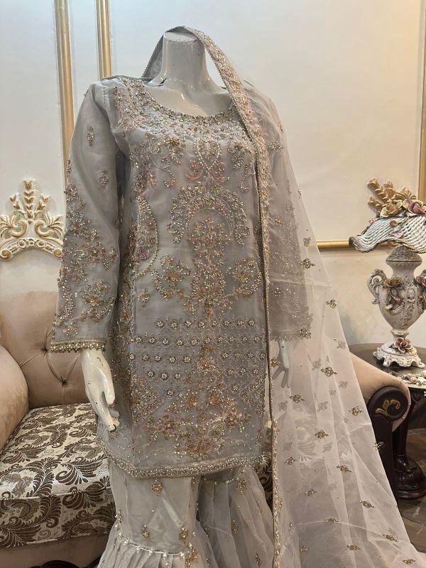 ORGANZA Handwork Heavy Party Wear Dress