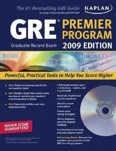 USED-Kaplan GRE Exam 2009 Premier Program (w/ CD-ROM) by Kaplan (Paperback)