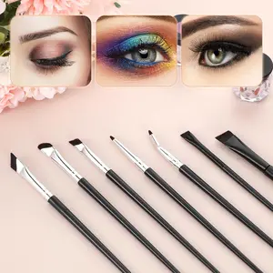 7Pcs Angled Eyeliner Brush Ultra Thin Eyeliner Brushes Eyebrow Concealer Brush Eye Brow Brushes Eyebrow Angled Brushs for Women