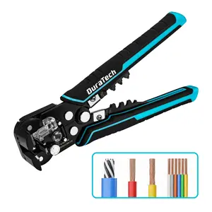 #fathersdaygift DURATECH Self-Adjusting Wire Stripper, 3-in-1 Automatic Wire Stripper Tool for 22-7 AWG Stripping and 22-10 AWG Crimping, Stripping/Crimping/Cutting Tool for Electrical Work