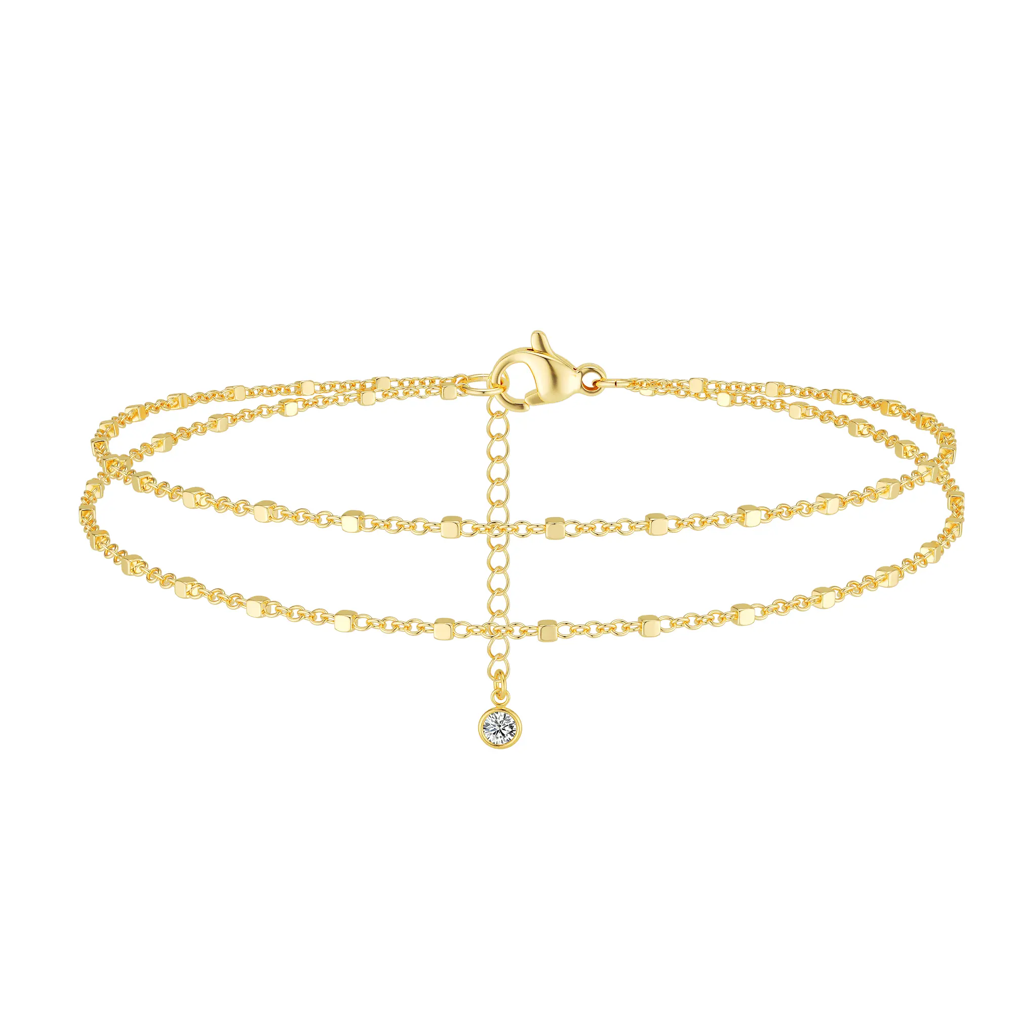 Tewiky Waterproof 14K Gold Plated Ankle Copper Bracelets for Women - Dainty 6Pcs 14K Gold Plated Anklets Layered Cuban Link Chain Herringbone Cute Anklets Set Pack Summer Beach Jewelry Gift for Women Teen For Valentine's Day gifts