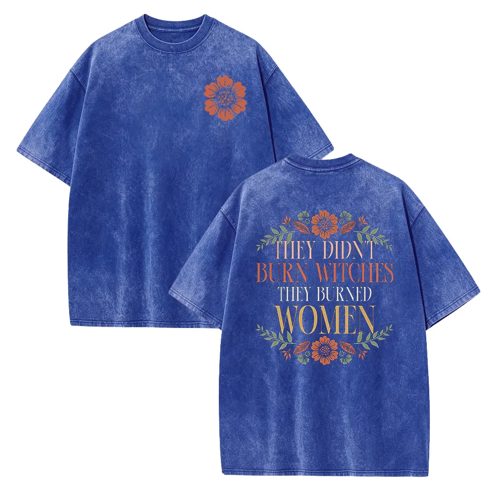 Washed T-shirt-Blue
