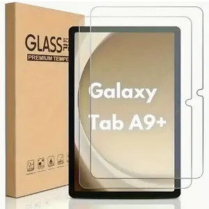 2pcs Samsung Tempered Glass Screen Protector for Galaxy Tab A9/a9+/plus, 9h Hardness Anti-Scratch Protective Film, Tablet Protector