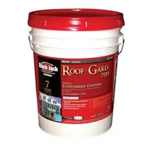 212 MAIN Black Jack Elastomeric Roof Coating, 4.75 gal, White, Gardner-Gibson 5527-1-30, Crack Repair, Flexible Seal