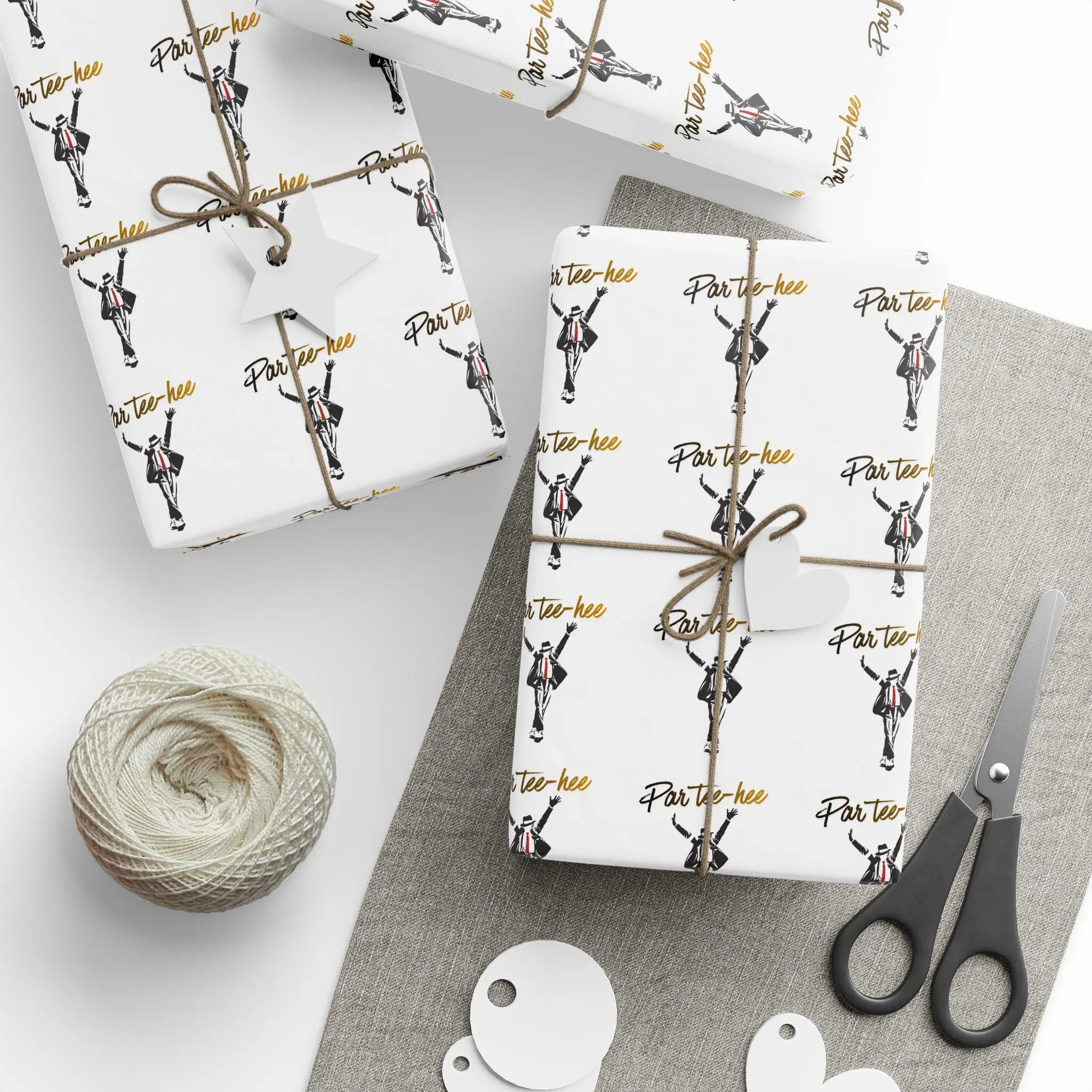 Michael Jackson Inspired Wrapping Paper, King of Pop Party Gift Wrap, Par-Tee-Hee Music Birthday Paper, Elegant Pop Icon Gift Packaging for Fans