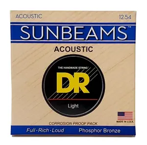 DR Strings Sunbeams Phosphor Bronze Acoustic Guitar Strings 12-54