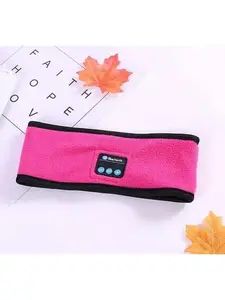 Wireless Bluetooth-compatible Headband Outdoor Fitness Yoga Headband with Set-in MIC & Li-ion Battery for Summer Use