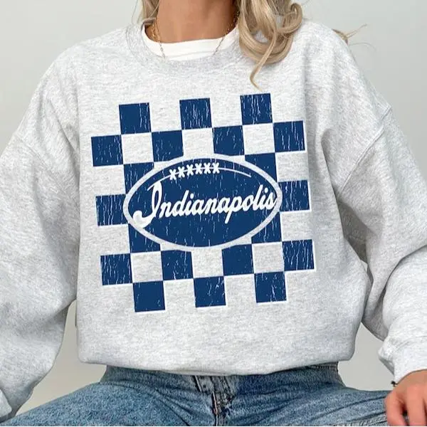 Retro Indianapolis Football Crewneck Sweatshirt, Vintage Colt Tee, Youth Shirt