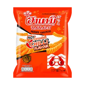 HANAMI Thai Shrimp Crackers Spicy Flavor 52g - Authentic Thai Snack, Crispy & Savory
