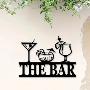 Vintage Metal Wall Art, Rustic Farmhouse Design, Bar Sign, Wall Decor for Home Kitchen Bar, Wall Hanging Decor, Home Decor, Room Decor, Kitchen Decor