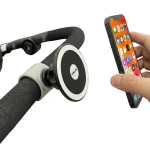 Magnetic Mount for Strollers, Bikes & Carts. Compatible with MagSafe Phone Silicone Adjustable Grip Round Smartphone Cellphone