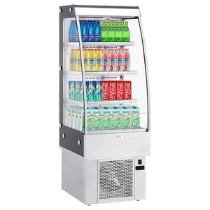 GARVEE 250L/8.8 Cu.FT Commercial Cake Display Refrigerator, Open Merchandiser with LED Lighting Double-Layered Glass for Store Bar Restaurant