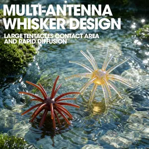 4pcs boxed sea urchin soft bait, durable and high elasticity, quickly attracts fish, Luya biomimetic soft insect false bait, fishing groups, fishing mandarin fish, sea bass, trout,  dark fishing boats sea fishing, universal bait, novice Luya equipment.