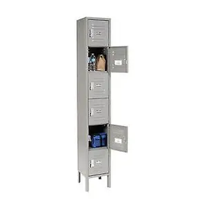 Nexel Industries I6126KDGY Ready to Assemble 6 Tier & 6 Door Locker, Gray - 12 x 12 x 12 in.