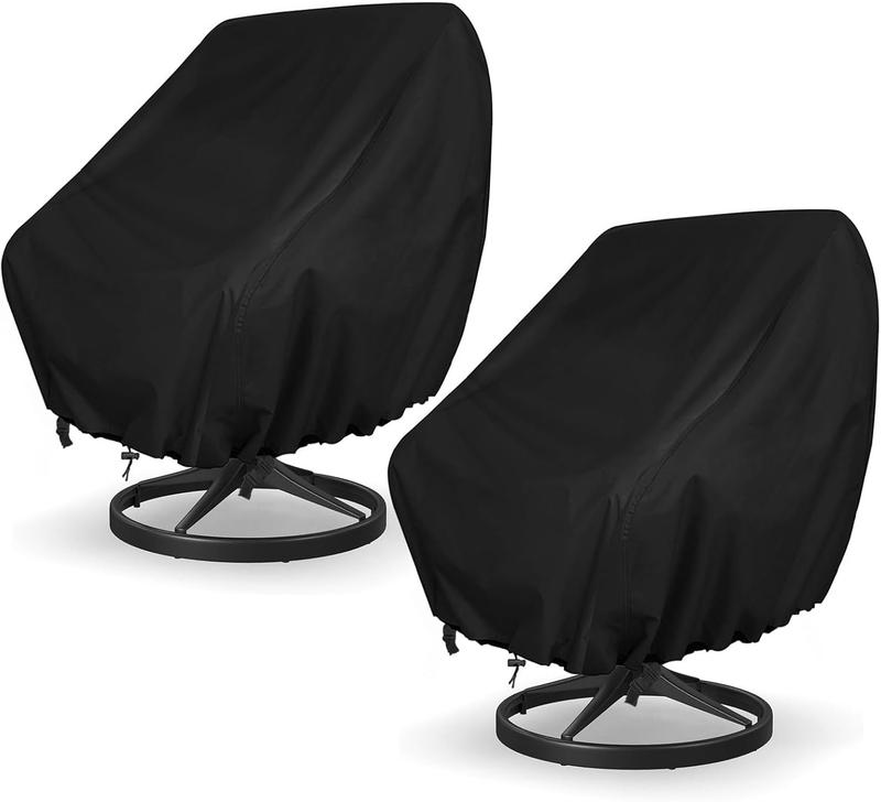 Garden Chair Covers Winterproof Outdoor Chair Covers 2 Pack, Outdoor Swivel Chair Covers Waterproof, Patio Chair Covers 420D Oxford Fabric Dustproof Patio Furniture Covers, 35"Lx38"Wx29"H