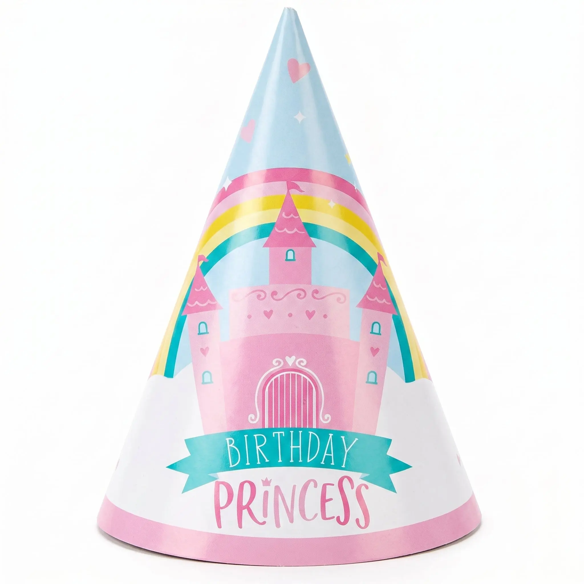 Princess Castle Cone Birthday Hat