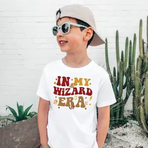In My Wizard Era Graphic T-Shirt, Funny Wizard World Fan Casual Style Gift, Soft Cotton, Made In USA, For Youth & Adult