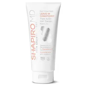 Shapiro MD DHT Fighting Vegan Leave-in Conditioner for Thinning Hair 8 FL OZ 235 ML Triple Action Formula Sulfate Free