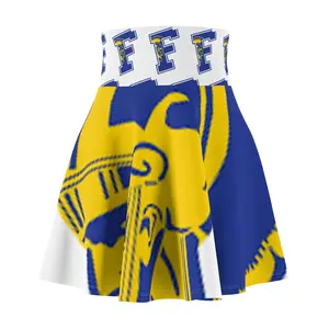 Findlay High School Tommy Tojan Women's Skater Skirt (AOP)