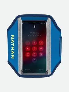 NATHAN Super 5K Smartphone Armband - Ultra-Lightweight Water Resistant Neoprene for Trail Running & Commutes