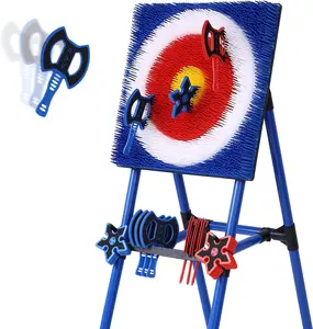 OMNIRA Axe Throwing Bristle Target with 8 Throwing Axes Set,Axe Throwing Game for Backyard, Indoor &Outdoor,Yard Games,Carnival Games