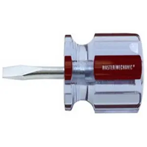 212 MAIN Stubby Slotted Screwdriver - Reliable Master Mechanic Design, 0.187x1.5 in. Size, Stubby Handle, Value for Money Pack of 3