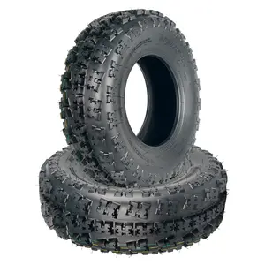 2-Pack 21x7-10 ATV UTV Tires - All-Terrain Sand Mud Trail Off-Road Tires for ATV, UTV, Side-By-Side - Heavy-Duty 6 PR Tubeless & Deep Tread, Fit 10" Rims