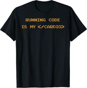 Coder Running Code Is My Cardio Funny Coding T-Shirt - Nallelycor Shop 49B08D7JXP82