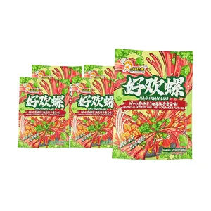HAOHUANLUO Spicy Snail Noodles with Chili Oil and Cilantro Flavor 5 Pack 9.17 oz Each