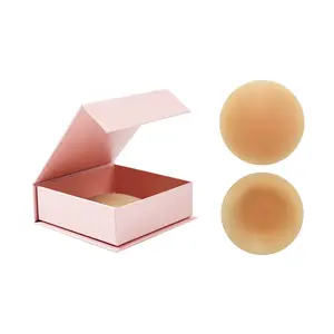 Women'S No-Glue Self(28A)-Adhesive Breast Patches - Ultra-Thin Anti-Slip Strong Hold for Bras,Swimwear,Everyday,Discreet Under Clothing Long-Lasting Adhesion Seamless Design, Skinfriendly Material, Daily Wear - Reusable Pasty Nipple Cover with Travel Box.