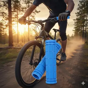 Upgraded Sweatproof Bike Handle Grips with Anti-Slip Design | Essential Fixed Gear Cycling Gear for Secure Control | Comfortable Shock-Absorbing Grips | Durable Easy-Install Safety Accessories Bicycle Parts for Outdoor Sports
