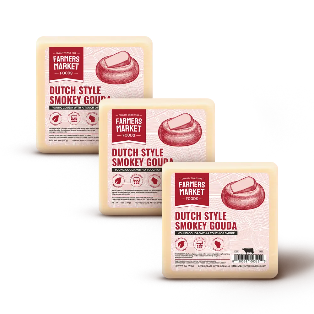 Dutch Style Smokey Gouda Cheese 3-Pack Dairy Baking