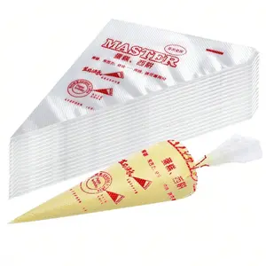 Transparent Cream Icing Piping Bags, 20/50/100 Pieces, Ideal for Cake Decorating, Macarons, Pastry Packaging, DIY Cooking Supplies, Bakery Bags