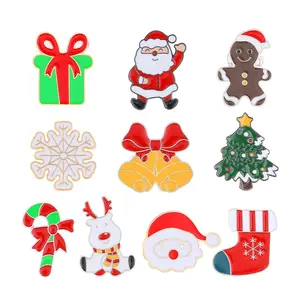 OIDEA 10Pcs Christmas Enamel Pin Set - Festive Holiday Brooch Collection with Santa, Reindeer & More summerwins,summerwins