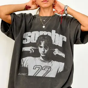 Sombr Tour Music Vintage Shirt, Music Artist Unisex Tee, Sombra Fan Merchandise Graphic Tee, Music Lover Gift, Unique Tee, Hipster Style, Vintage Vibes, Cool T-Shirt, Pop Culture, Gift for Him, Gift for Her